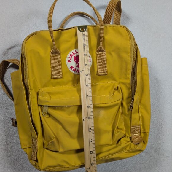 Fjallraven Kanken Classic Backpack Mustard Yellow School Book Travel Bag 23510 - Picture 7 of 9
